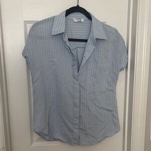 The Workshop Clothing Sky Blue Pinstripe Shirt